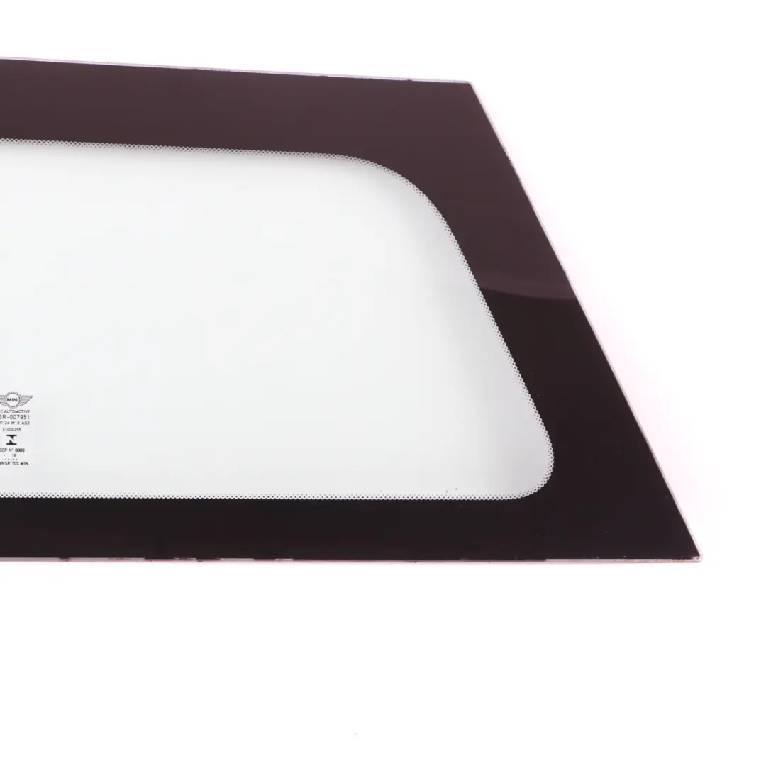 Side Window Glass Mini F60 Countryman Rear Left N/S Side AS2 to with Part number 7390237 Side Window Glass Mini F60 Countryman Rear Left N/S Side AS2 - SKU 7390237 - Part number 7390237
