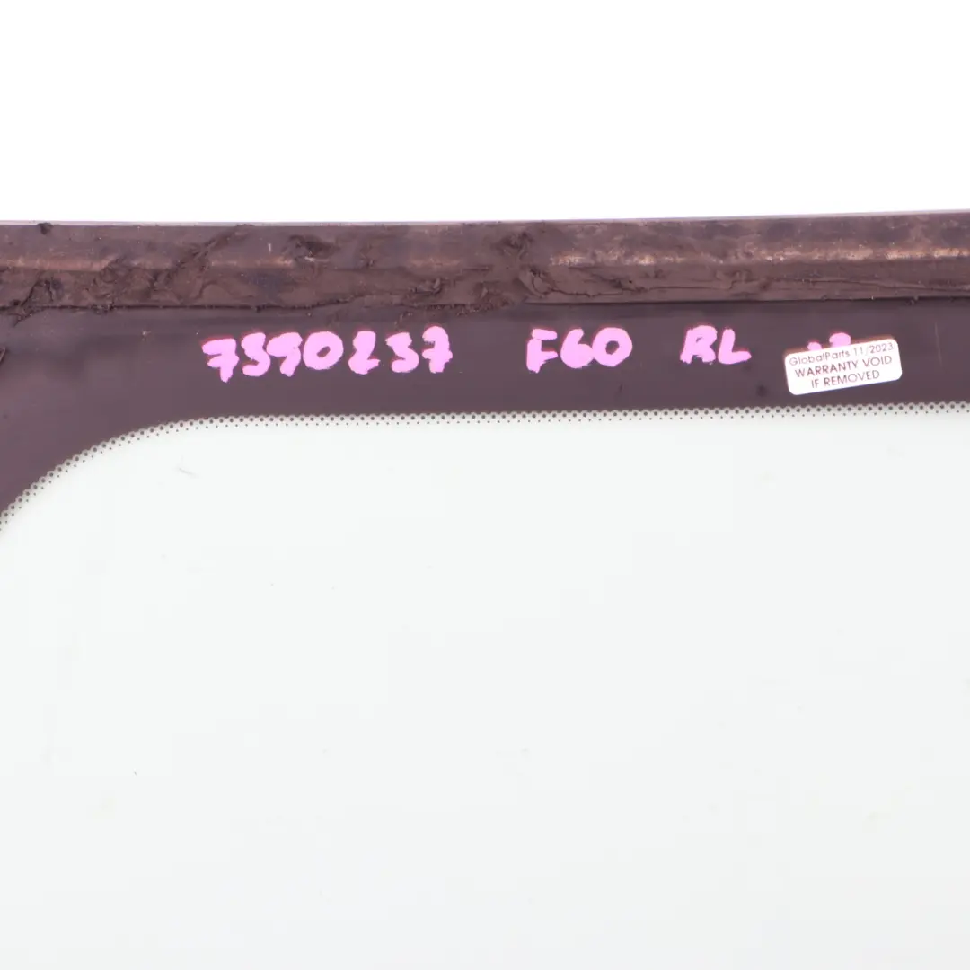  Side Window Glass Mini F60 Countryman Rear Left N/S Side AS2 - SKU 7390237 - Part number 7390237
