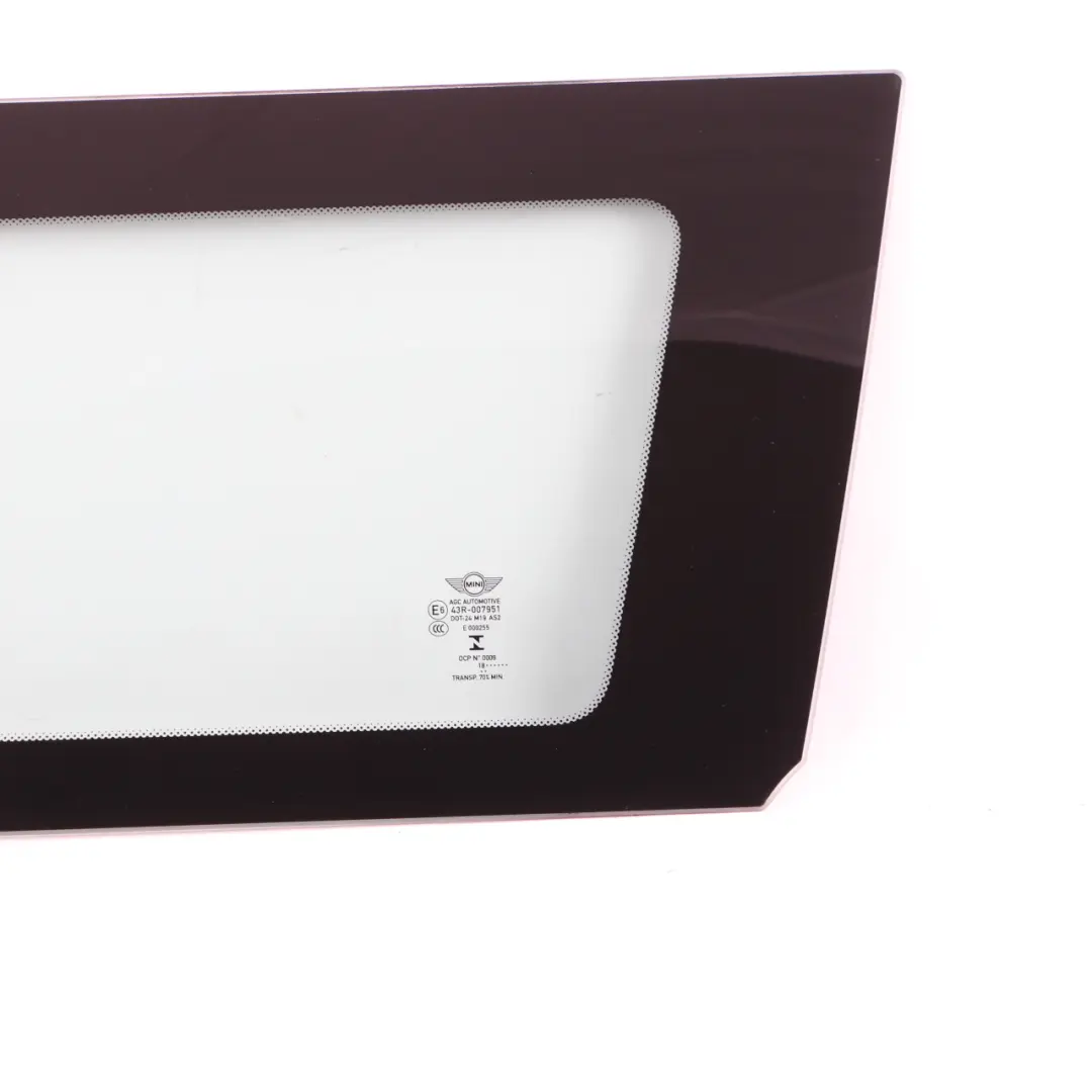 Mini F60 Cristal ventana lateral trasera derecha Acristalamiento AS2 - SKU 7390238-1 - Número de pieza 7390238