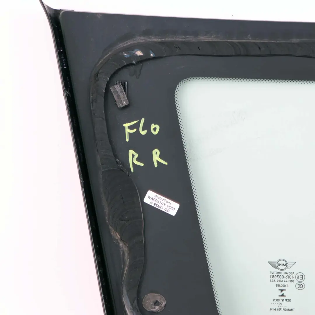 Mini F60 Countryman Cristal Ventana Lateral Trasera Derecha AS2 - SKU 7390238 - Número de pieza 7390238