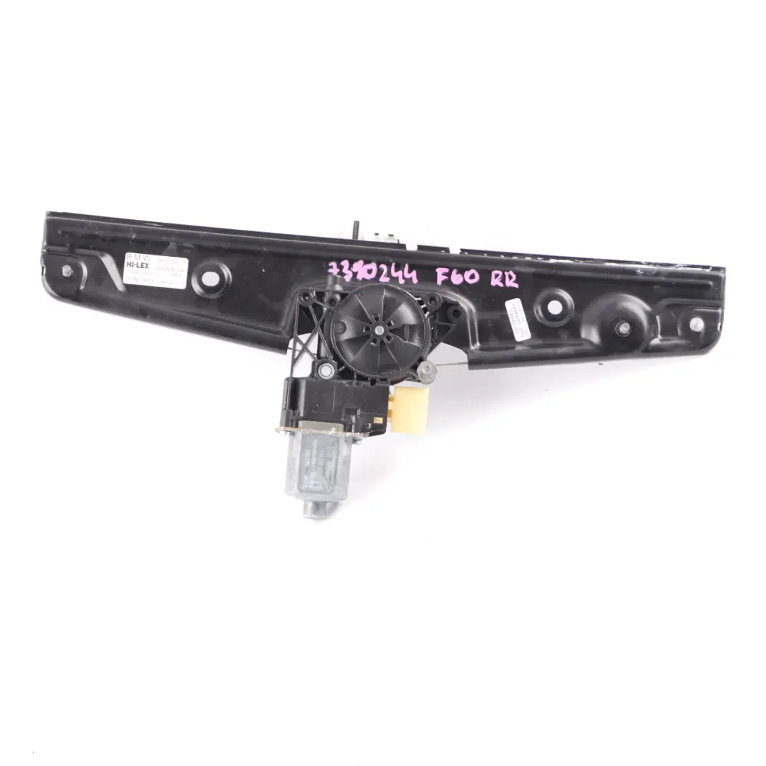 Hintere rechte Tür Fensterheber Regulator Mechanismus für Mini F60 Countryman mit Teilenummer 7390244 Mini F60 Countryman Hintere rechte Tür Fensterheber Regulator Mechanismus - SKU 7390244 - Teilenummer 7390244