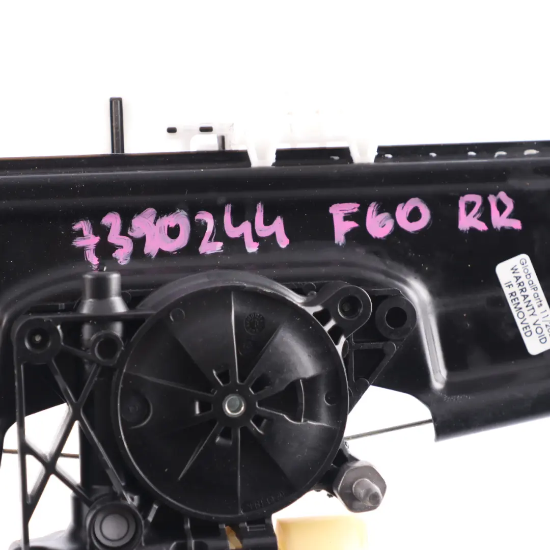 Mini F60 Countryman Meccanismo regolatore alzacristalli porta posteriore destra - SKU 7390244 - Numero di parte 7390244