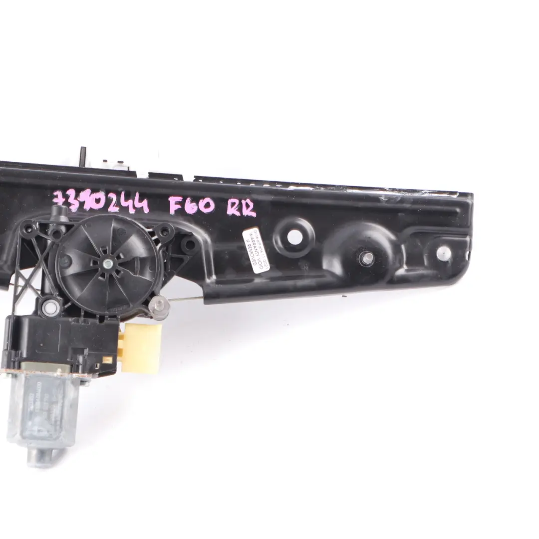 Mini F60 Countryman Meccanismo regolatore alzacristalli porta posteriore destra - SKU 7390244 - Numero di parte 7390244