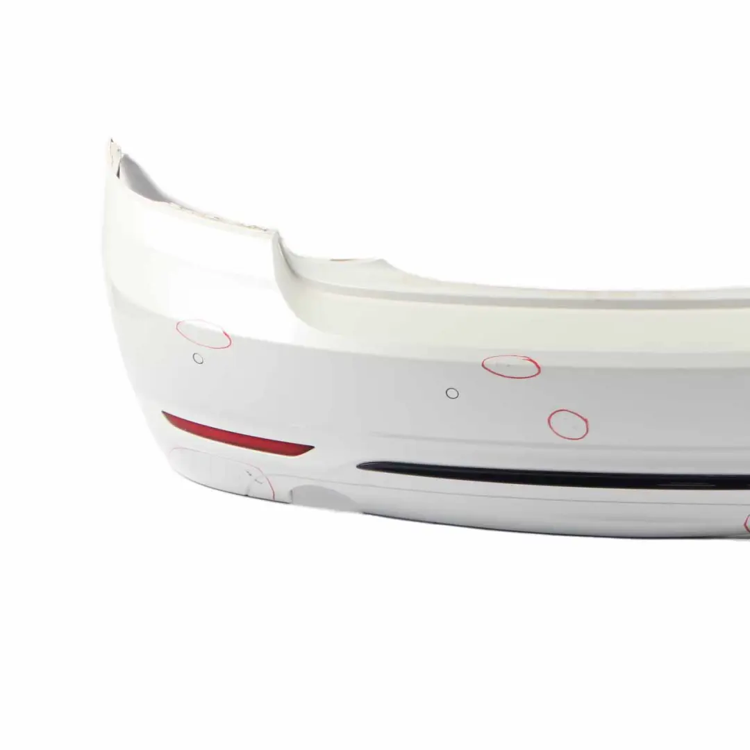 BMW F22 F23 Rear Bumper Sport Line Trim Panel Mineralweiss White - A96 - SKU 7390348-MW - Part number 7390348
