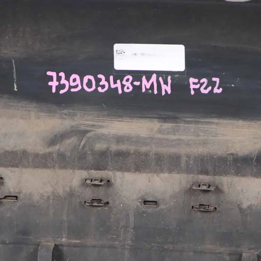 Bumper Sport Line Trim Panel Mineralweiss White - A96 to BMW F22 F23 Rear with Part number 7390348 BMW F22 F23 Rear Bumper Sport Line Trim Panel Mineralweiss White - A96 - SKU 7390348-MW - Part number 7390348