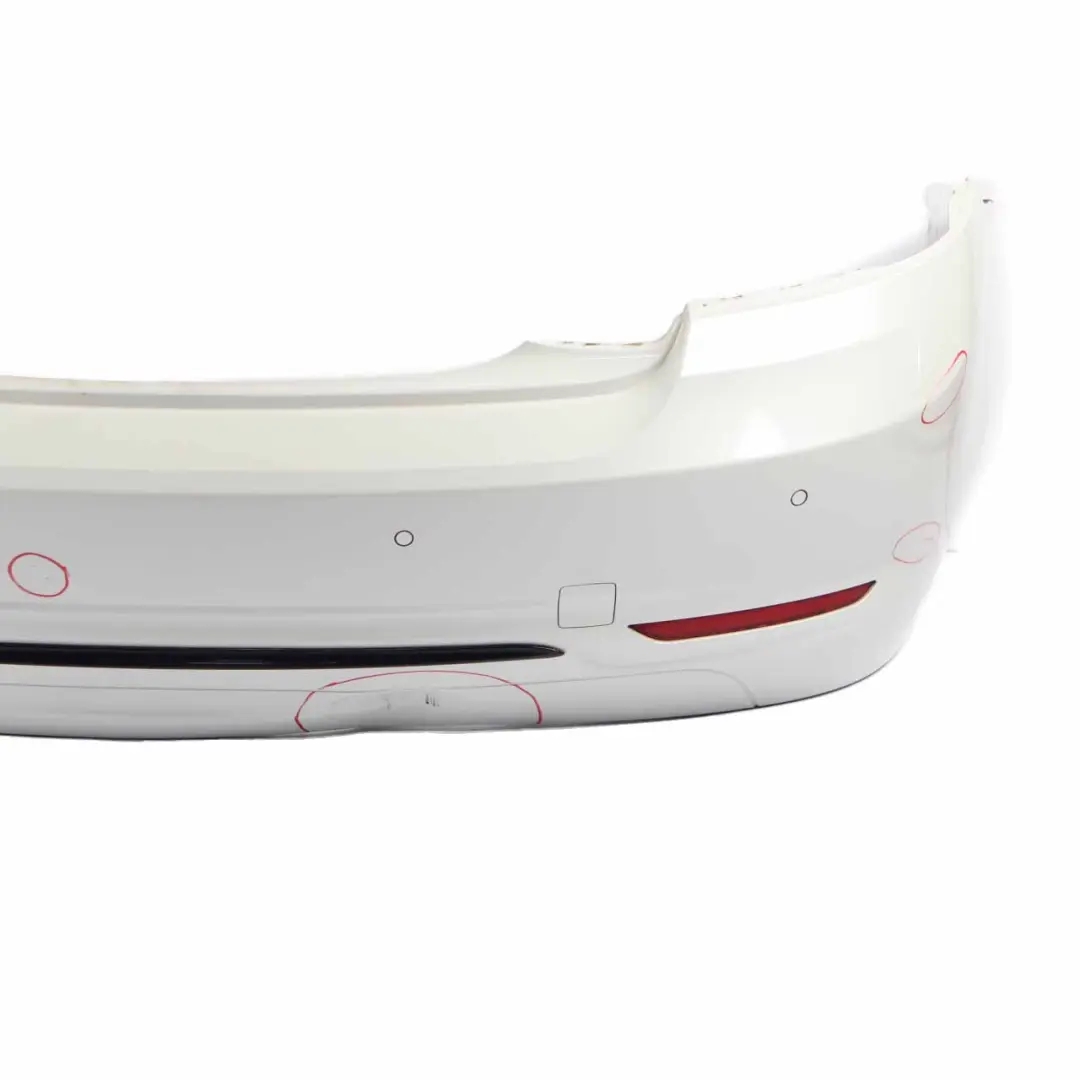 BMW F22 F23 Rear Bumper Sport Line Trim Panel Mineralweiss White - A96 - SKU 7390348-MW - Part number 7390348