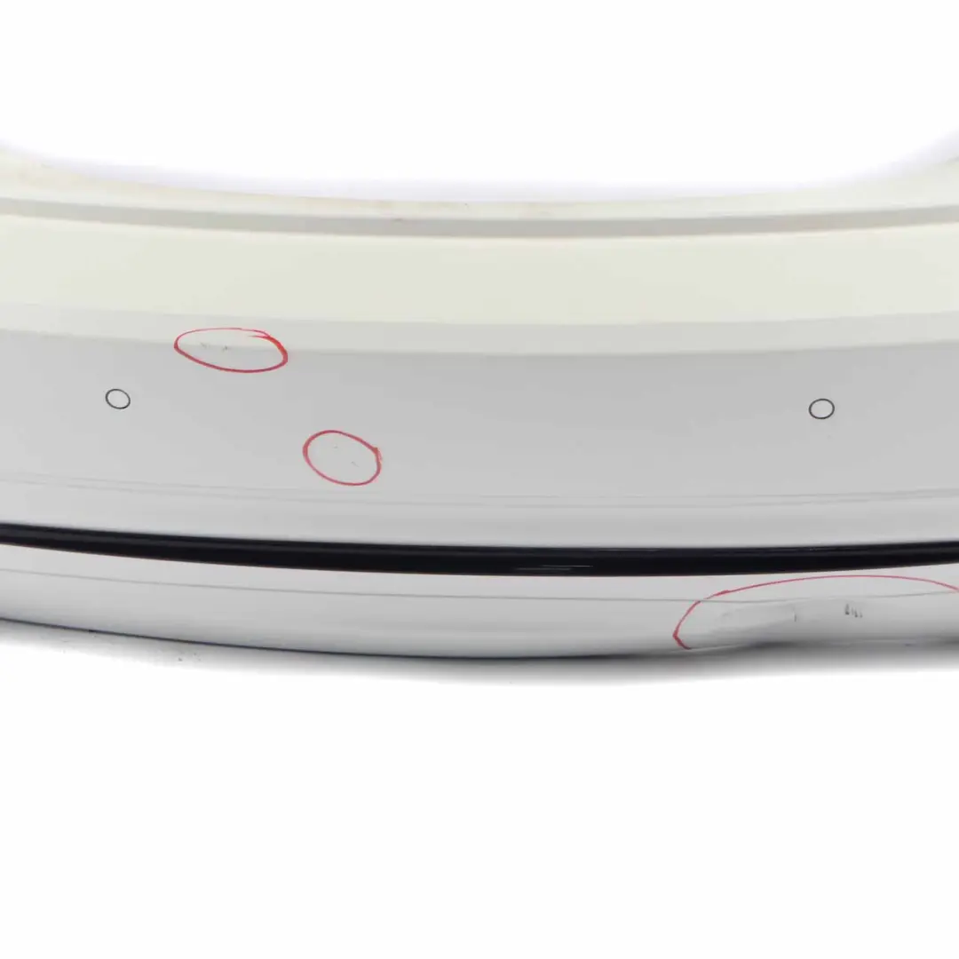 Bumper Sport Line Trim Panel Mineralweiss White - A96 to BMW F22 F23 Rear with Part number 7390348 BMW F22 F23 Rear Bumper Sport Line Trim Panel Mineralweiss White - A96 - SKU 7390348-MW - Part number 7390348