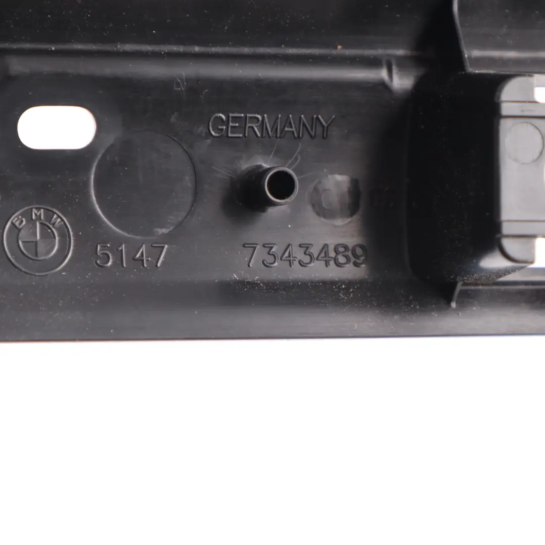 Entrance Cover Strip Trim Sill Rear Left N/S Entry Plate Black 7343489 to BMW G11 with Part number 7390767 BMW G11 Entrance Cover Strip Trim Sill Rear Left N/S Entry Plate Black 7343489 - SKU 7390767 - Part number 7390767