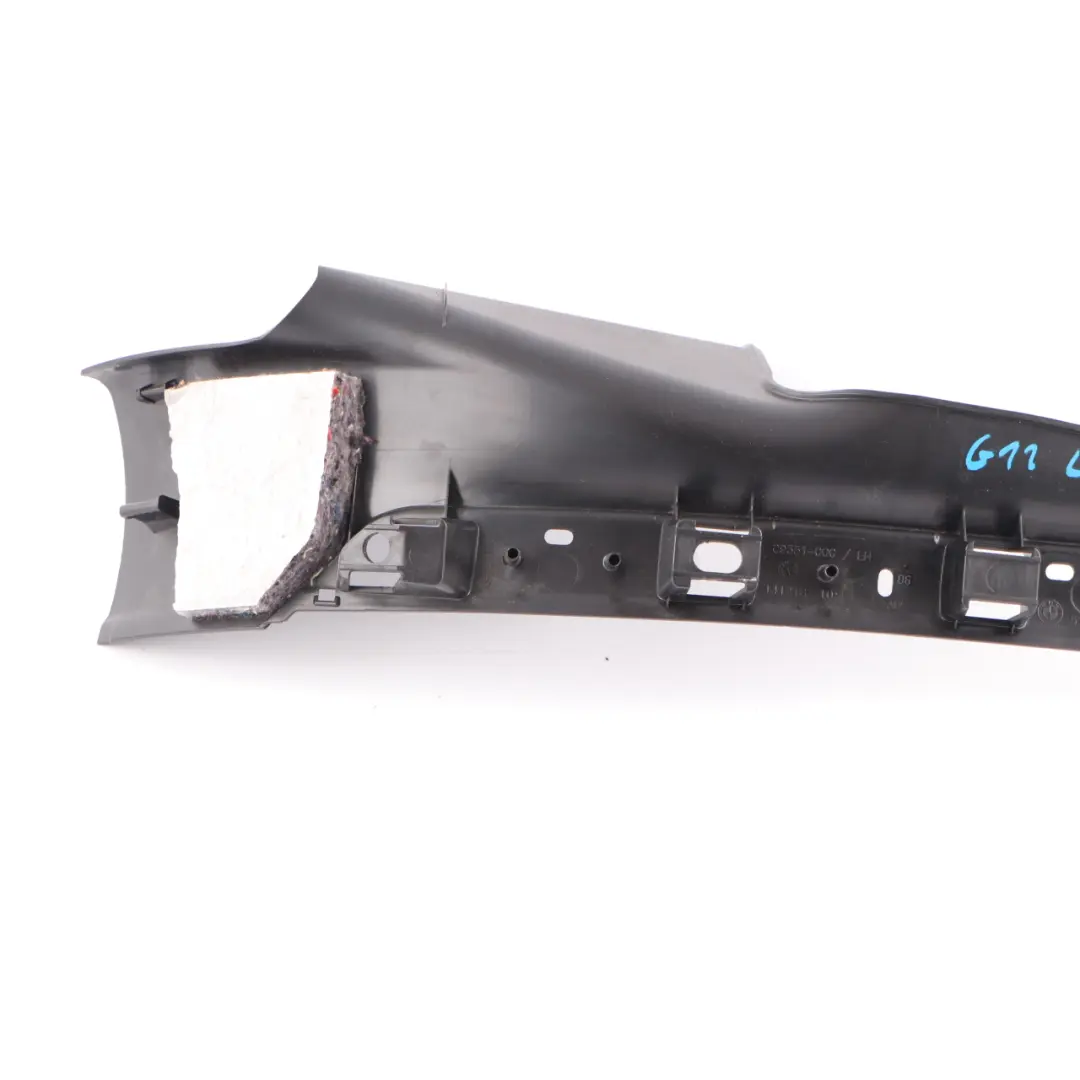 Entrance Cover Strip Trim Sill Rear Left N/S Entry Plate Black 7343489 to BMW G11 with Part number 7390767 BMW G11 Entrance Cover Strip Trim Sill Rear Left N/S Entry Plate Black 7343489 - SKU 7390767 - Part number 7390767