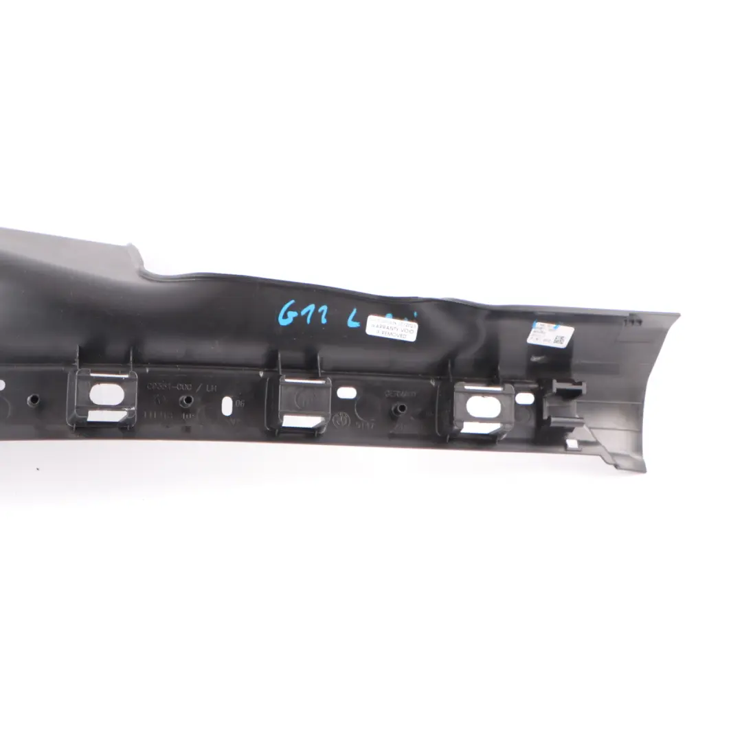 BMW G11 Entrance Cover Strip Trim Sill Rear Left N/S Entry Plate Black 7343489 - SKU 7390767 - Part number 7390767