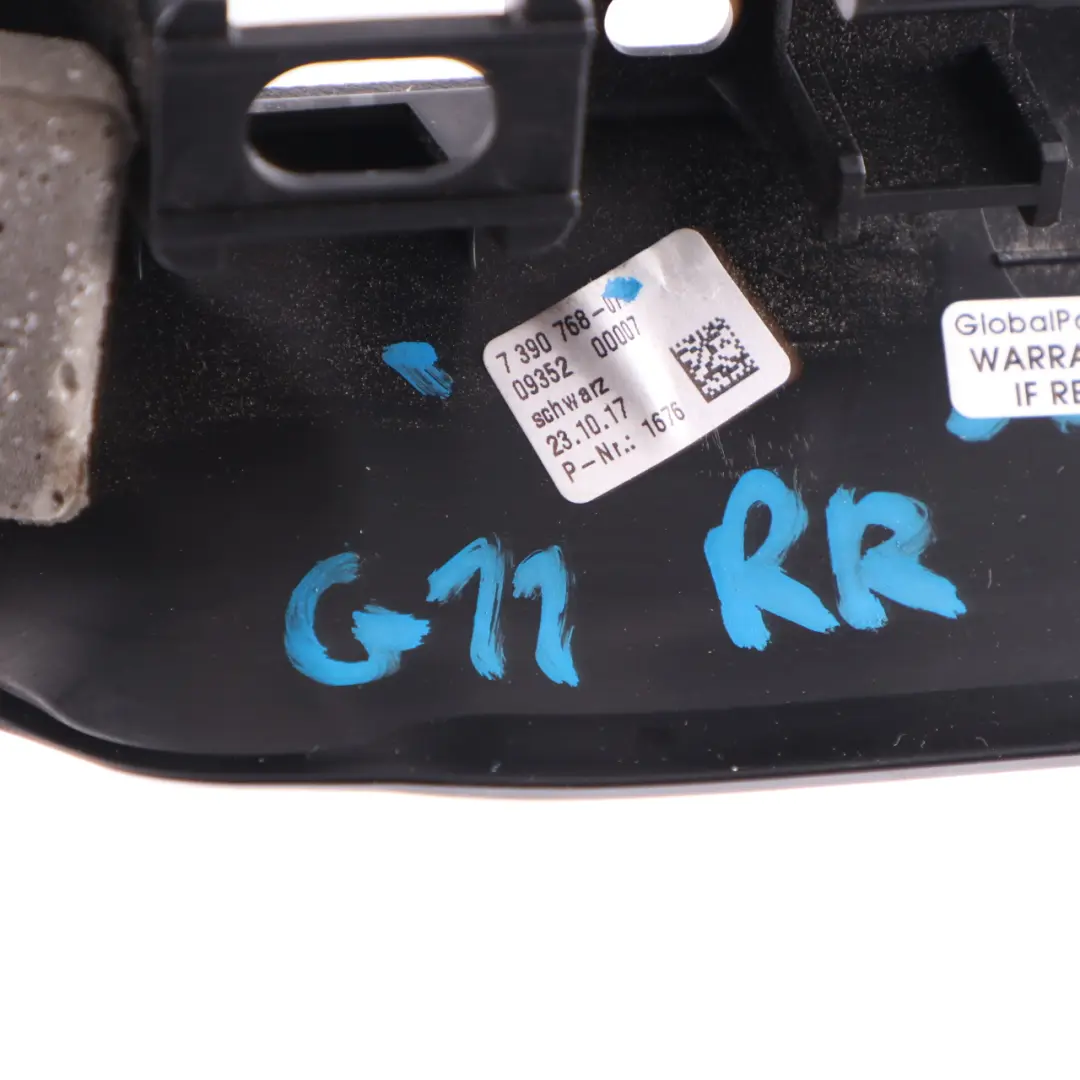 BMW G11 Entrance Cover Strip Trim Sill Rear Right O/S Entry Plate Black 7343490 - SKU 7390768 - Part number 7390768