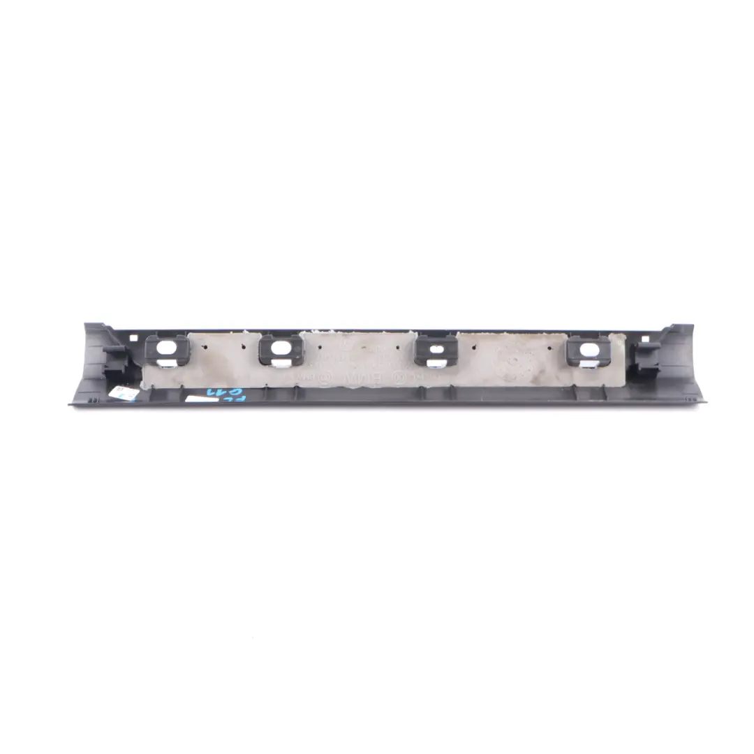 BMW G11 Entrance Cover Strip Trim Cover Front Left N/S Entry Plate Black - SKU 7390769 - Part number 7390769