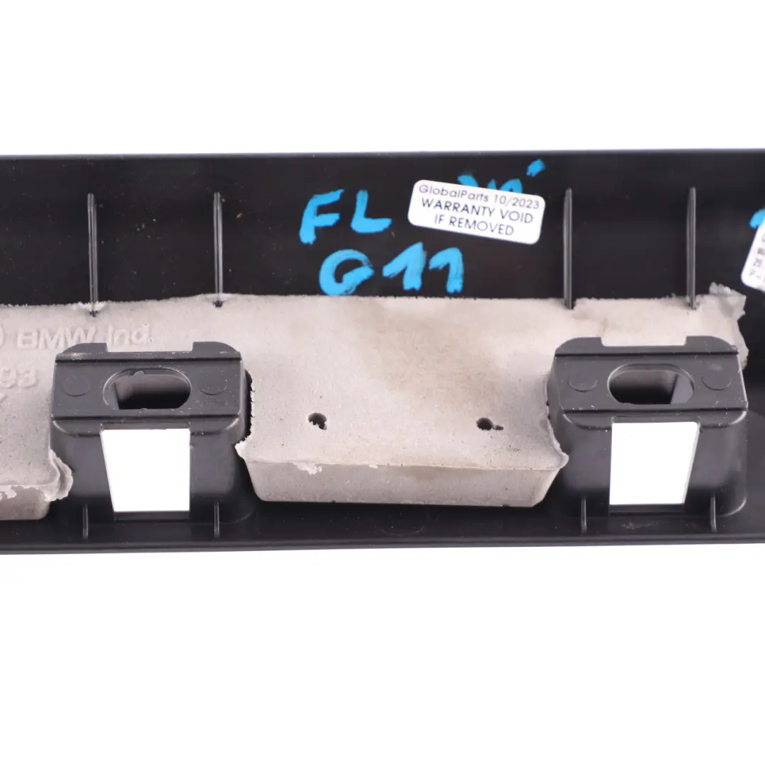 BMW G11 Entrance Cover Strip Trim Cover Front Left N/S Entry Plate Black - SKU 7390769 - Part number 7390769