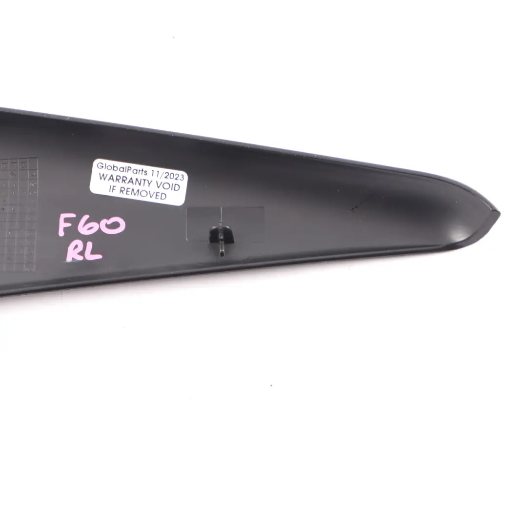 Moulure d'angle de Porte Intérieure Arrière Gauche pour Mini F60 Countryman à propos du numéro de pièce 7390787 Mini F60 Countryman Moulure d'angle de Porte Intérieure Arrière Gauche - SKU 7390787 - Numéro de pièce 7390787