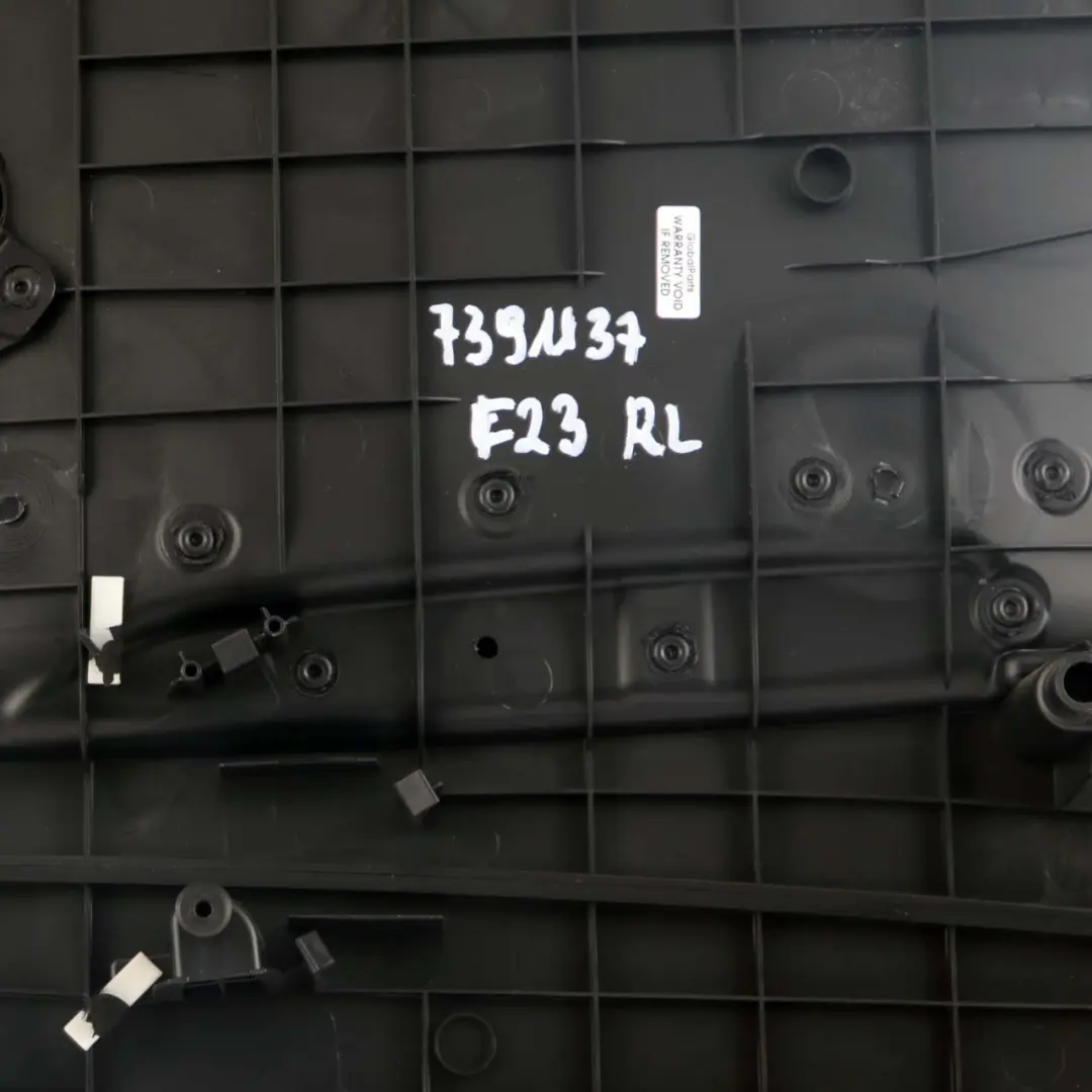 Left N/S Lateral Trim Panel Black Leather Dakota to BMW 2 F23 Cabrio Rear with Part number 7391137 BMW 2 F23 Cabrio Rear Left N/S Lateral Trim Panel Black Leather Dakota - SKU 7391137 - Part number 7391137