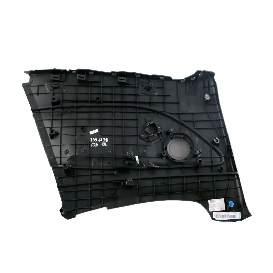 Right O/S Lateral Trim Panel Black Leather Dakota to BMW 2 F23 Cabrio Rear with Part number 7391138 BMW 2 F23 Cabrio Rear Right O/S Lateral Trim Panel Black Leather Dakota - SKU 7391138 - Part number 7391138