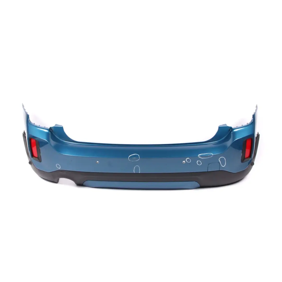 Bumper Rear Trim Panel PDC Complete Island Blue Metallic C2M to Mini F60 Countryman with Part number 7391197 Mini F60 Countryman Bumper Rear Trim Panel PDC Complete Island Blue Metallic C2M - SKU 7391197-ISB - Part number 7391197