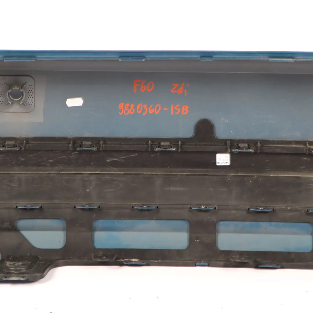 Bumper Rear Trim Panel PDC Complete Island Blue Metallic C2M to Mini F60 Countryman with Part number 7391197 Mini F60 Countryman Bumper Rear Trim Panel PDC Complete Island Blue Metallic C2M - SKU 7391197-ISB - Part number 7391197