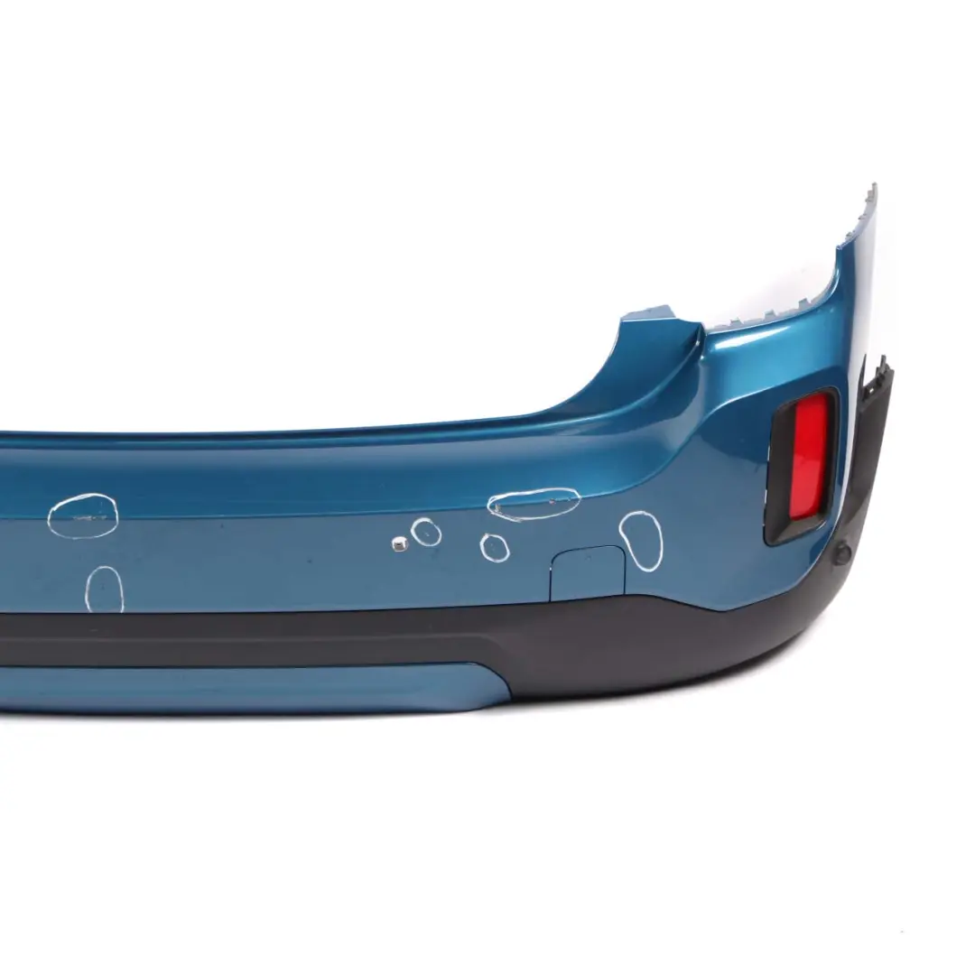 Mini F60 Countryman Bumper Rear Trim Panel PDC Complete Island Blue Metallic C2M - SKU 7391197-ISB - Part number 7391197