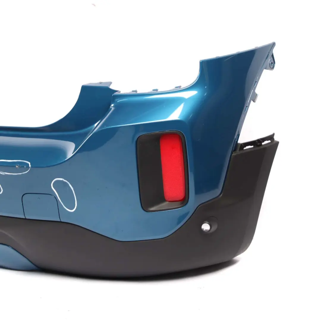 Bumper Rear Trim Panel PDC Complete Island Blue Metallic C2M to Mini F60 Countryman with Part number 7391197 Mini F60 Countryman Bumper Rear Trim Panel PDC Complete Island Blue Metallic C2M - SKU 7391197-ISB - Part number 7391197