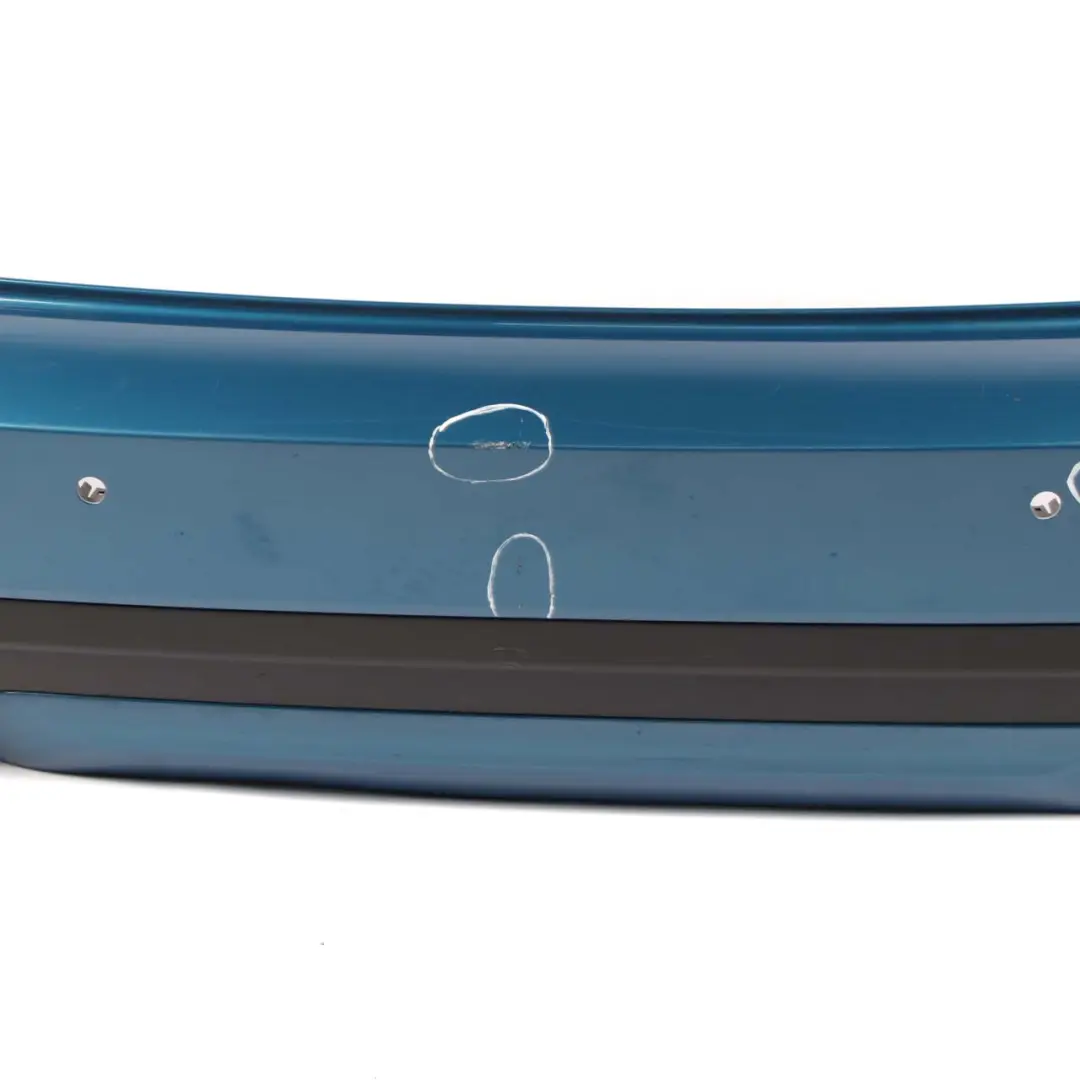 Bumper Rear Trim Panel PDC Complete Island Blue Metallic C2M to Mini F60 Countryman with Part number 7391197 Mini F60 Countryman Bumper Rear Trim Panel PDC Complete Island Blue Metallic C2M - SKU 7391197-ISB - Part number 7391197