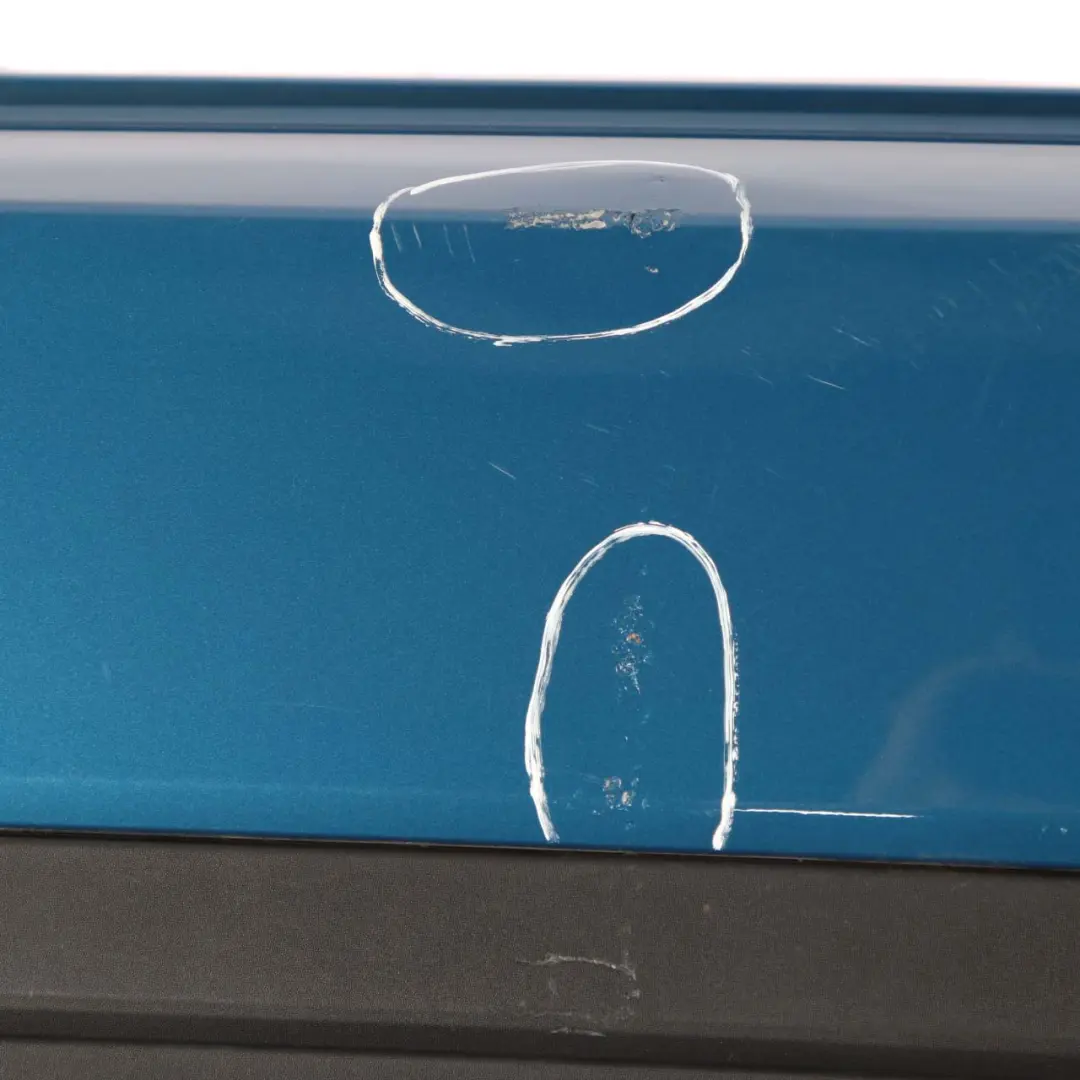 Bumper Rear Trim Panel PDC Complete Island Blue Metallic C2M to Mini F60 Countryman with Part number 7391197 Mini F60 Countryman Bumper Rear Trim Panel PDC Complete Island Blue Metallic C2M - SKU 7391197-ISB - Part number 7391197