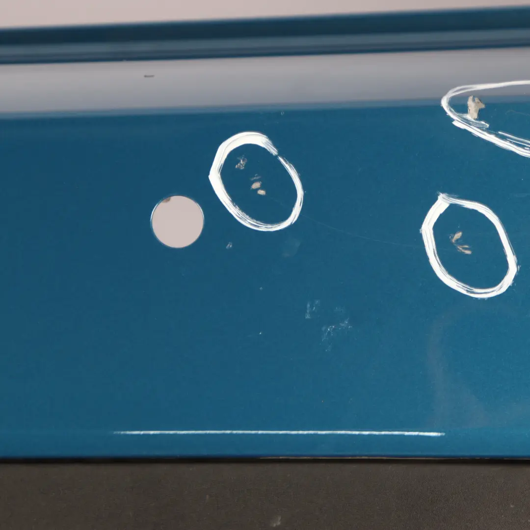 Bumper Rear Trim Panel PDC Complete Island Blue Metallic C2M to Mini F60 Countryman with Part number 7391197 Mini F60 Countryman Bumper Rear Trim Panel PDC Complete Island Blue Metallic C2M - SKU 7391197-ISB - Part number 7391197