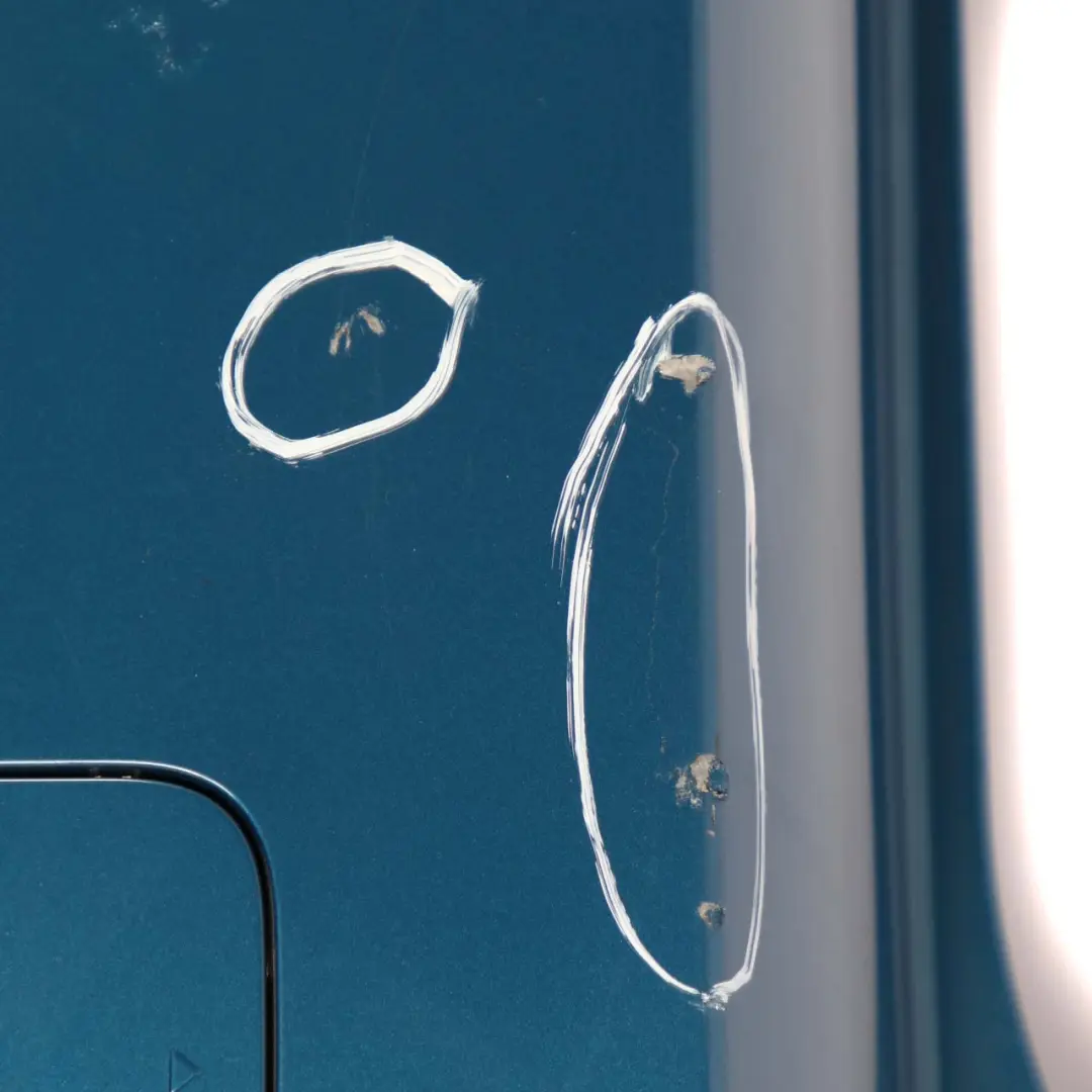 Bumper Rear Trim Panel PDC Complete Island Blue Metallic C2M to Mini F60 Countryman with Part number 7391197 Mini F60 Countryman Bumper Rear Trim Panel PDC Complete Island Blue Metallic C2M - SKU 7391197-ISB - Part number 7391197