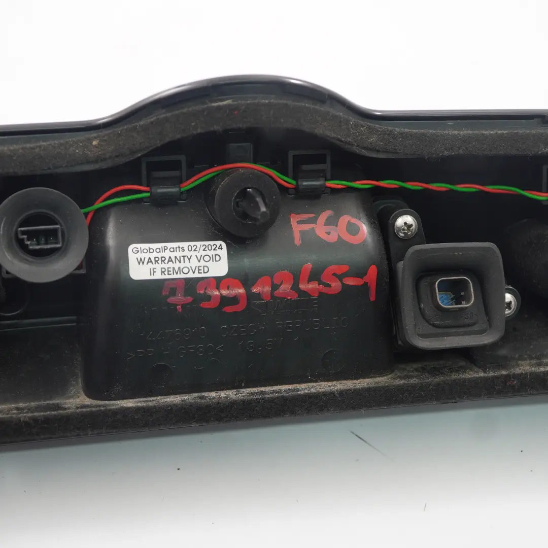 Listwa Blenda Klamka Klapy Bagażnika Tył Kamera do Mini F60 o numerze 7391245 Mini F60 Listwa Blenda Klamka Klapy Bagażnika Tył Kamera - SKU 7391245-1 - Numer Części 7391245