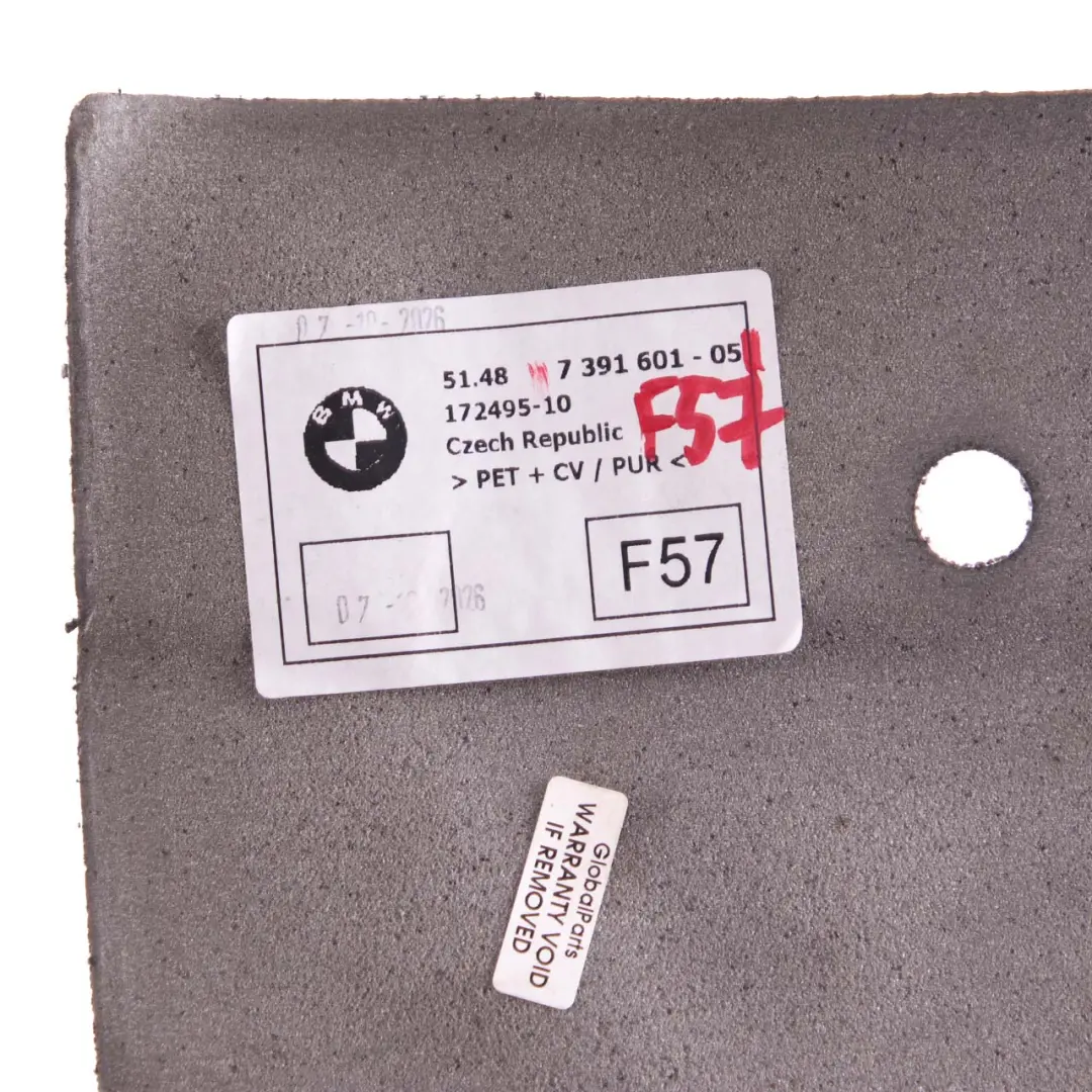 Sound Insulation Trunk Cover Panel Rear Left N/S to Mini F57 Convertible with Part number 7391601 Mini F57 Convertible Sound Insulation Trunk Cover Panel Rear Left N/S - SKU 7391601 - Part number 7391601