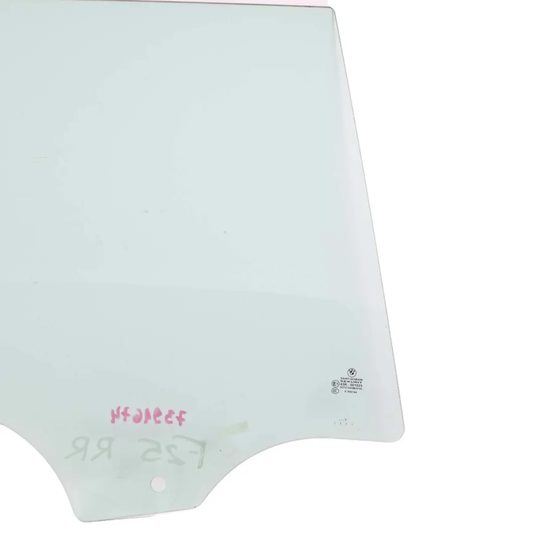 BMW X3 F25 Finestrino Verde Porta Posteriore Destra AS2 - SKU 7391674 - Numero di parte 7391674