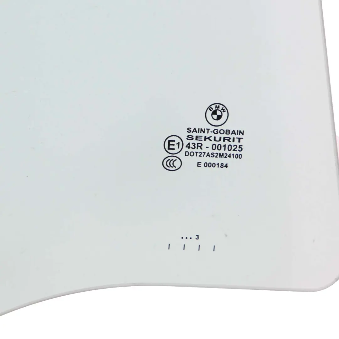 Seitenfenster grün Tür hinten rechts AS2 für BMW X3 F25 mit Teilenummer 7391674 BMW X3 F25 Seitenfenster grün Tür hinten rechts AS2 - SKU 7391674 - Teilenummer 7391674