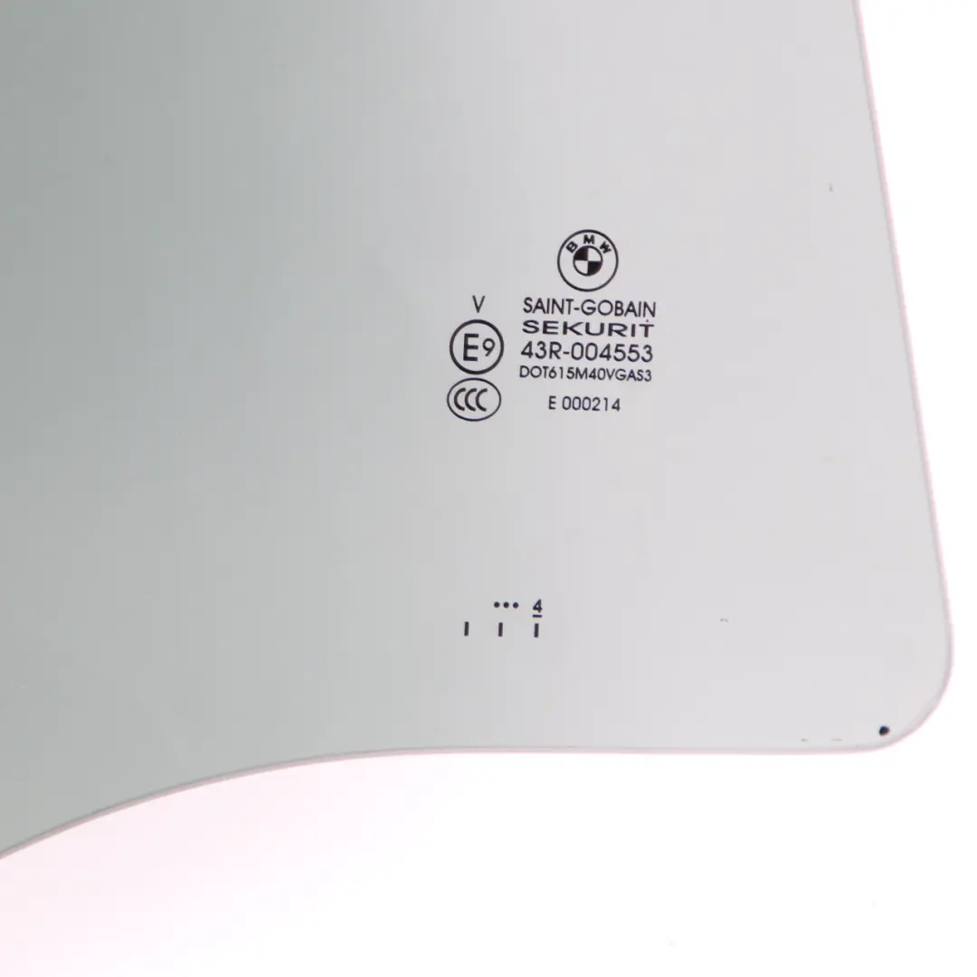 BMW X3 F25 Side Window Black Door Rear Right AS3 Tinted SSG Glazing - SKU 7391676 - Part number 7391676
