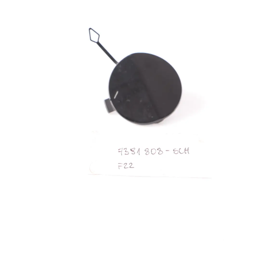  Towing Eye Cover BMW F22 F23 Front Bumper Hook Flap Schwarz 2 Black 668 7293869 - SKU 7391808-SCH - Part number 7391808