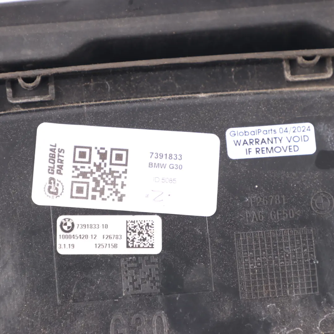 Filler Pot Carrier Cap Fill in Flap Recess to BMW G30 Cover Fuel with Part number 7391833 BMW G30 Cover Fuel Filler Pot Carrier Cap Fill in Flap Recess - SKU 7391833 - Part number 7391833