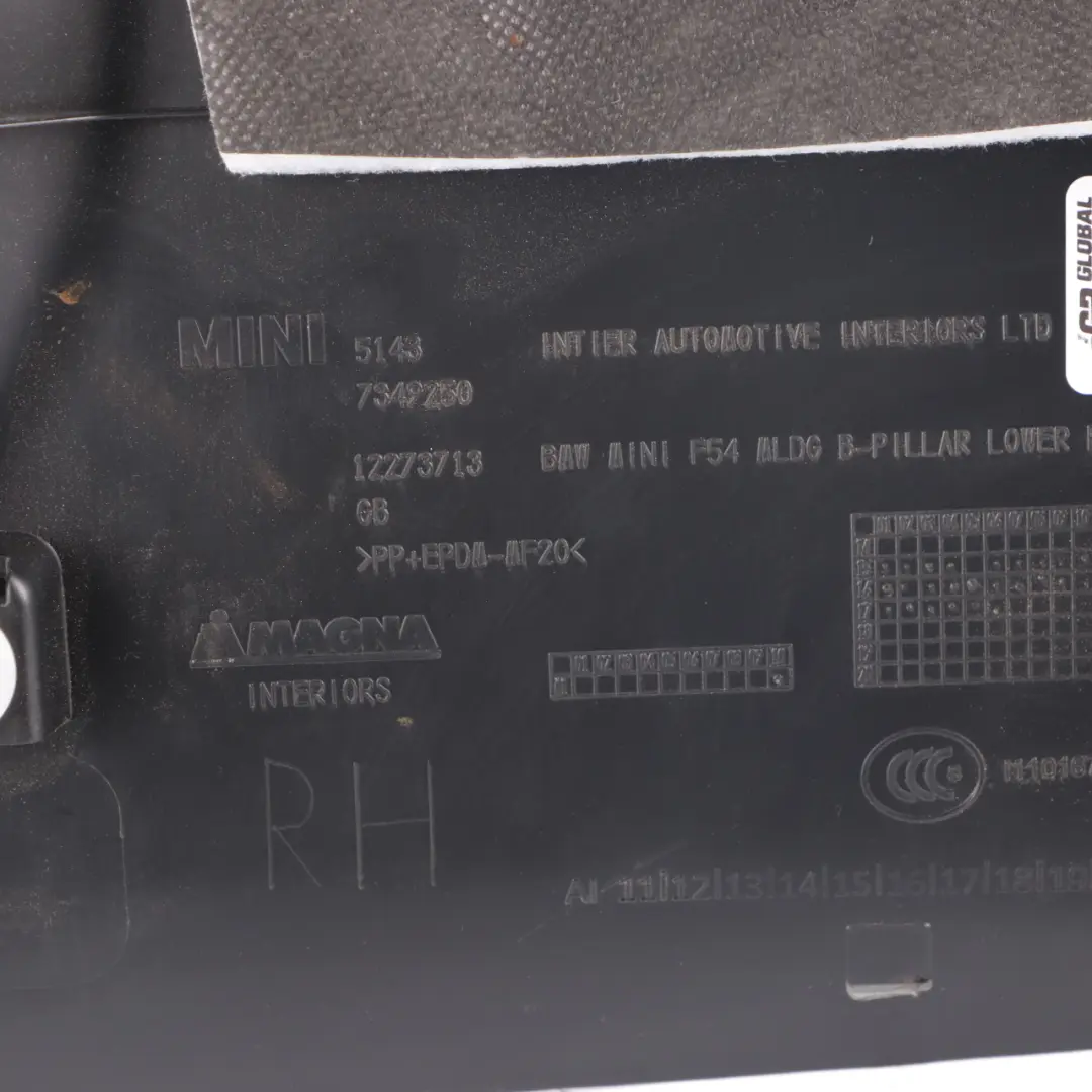 Column Pillar Trim Bottom Left N/S 7349250 to Mini F54 Cover B with Part number 7392292 Mini F54 Cover B Column Pillar Trim Bottom Left N/S 7349250 - SKU 7392292 - Part number 7392292