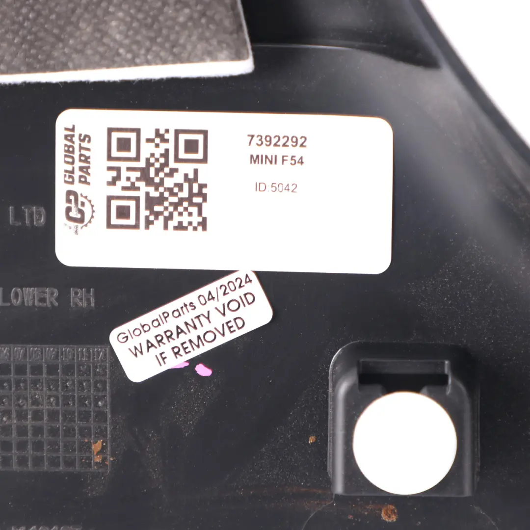 Mini F54 Cover B Column Pillar Trim Bottom Left N/S 7349250 - SKU 7392292 - Part number 7392292