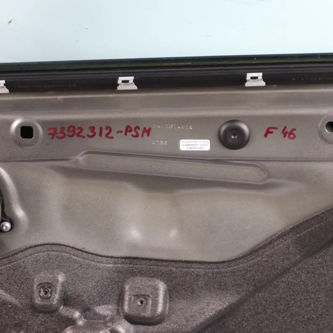 Door Front Right O/S Platinum Silver Metallic - C08 to BMW F46 Gran Tourer with Part number 7392312 BMW F46 Gran Tourer Door Front Right O/S Platinum Silver Metallic - C08 - SKU 7392312-PSM - Part number 7392312