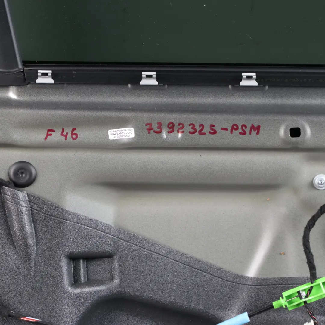 Door Rear Left N/S Platinum Silver Metallic - C08 to BMW F46 Gran Tourer with Part number 7392325 BMW F46 Gran Tourer Door Rear Left N/S Platinum Silver Metallic - C08 - SKU 7392325-PSM - Part number 7392325