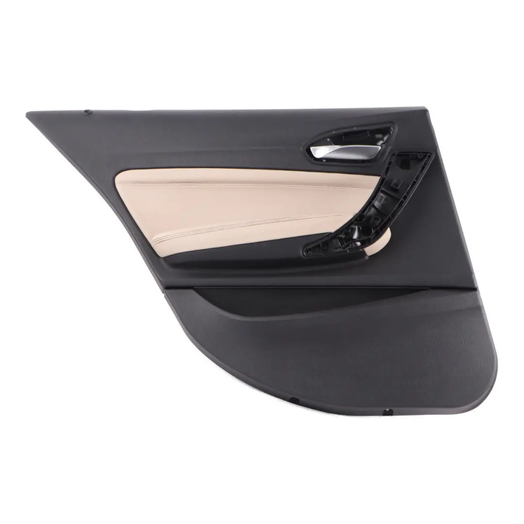 Door Card Rear Left N/S Door Lining Trim Panel Leather Dakota Oyster to BMW F20 with Part number 7392387 BMW F20 Door Card Rear Left N/S Door Lining Trim Panel Leather Dakota Oyster - SKU 7392387 - Part number 7392387