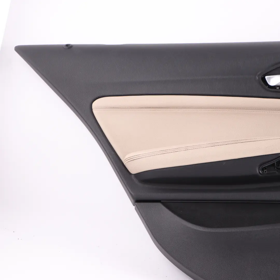 Door Card Rear Left N/S Door Lining Trim Panel Leather Dakota Oyster to BMW F20 with Part number 7392387 BMW F20 Door Card Rear Left N/S Door Lining Trim Panel Leather Dakota Oyster - SKU 7392387 - Part number 7392387