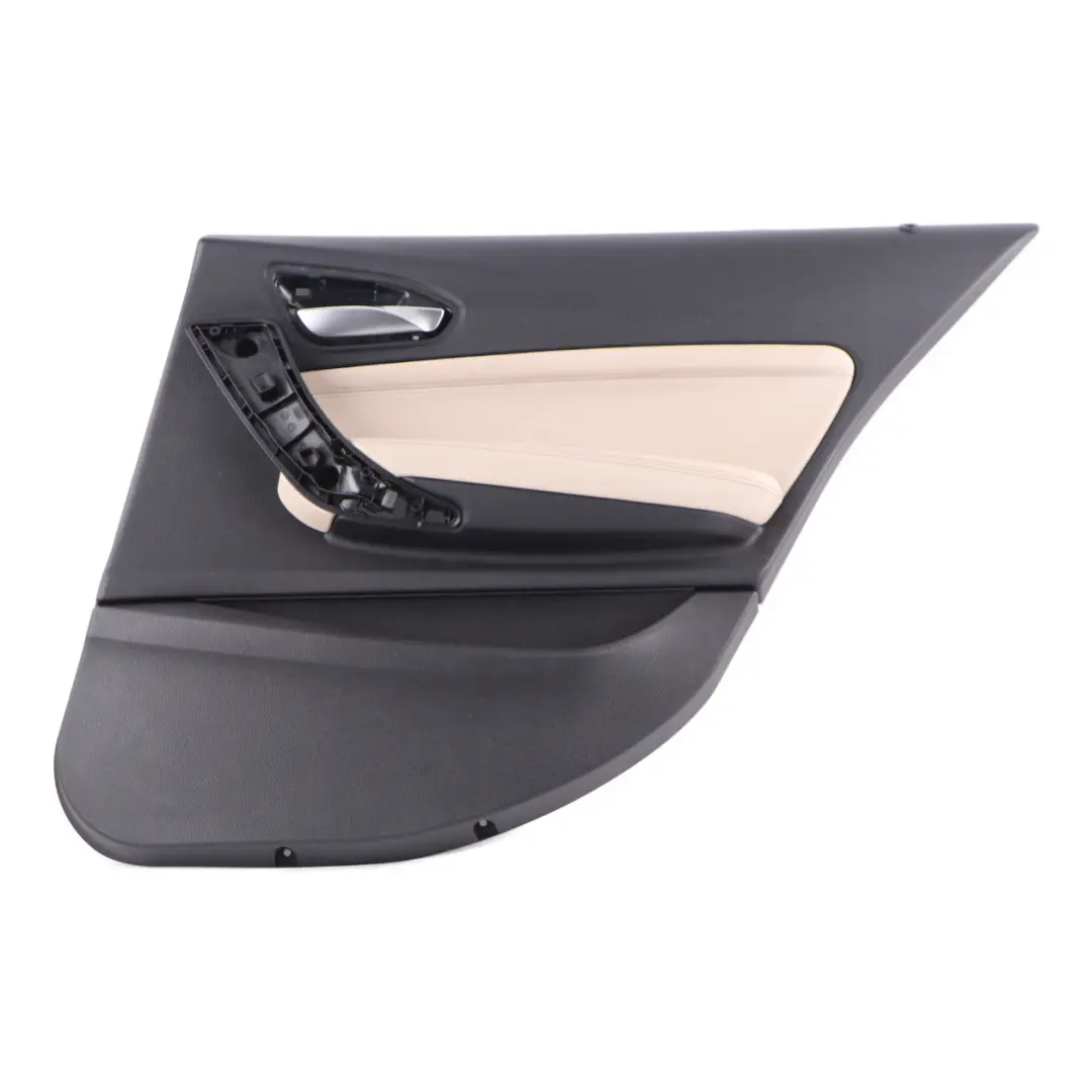Door Card Rear Right O/S Door Lining Trim Panel Leather Dakota Oyster to BMW F20 with Part number 7392388 BMW F20 Door Card Rear Right O/S Door Lining Trim Panel Leather Dakota Oyster - SKU 7392388 - Part number 7392388