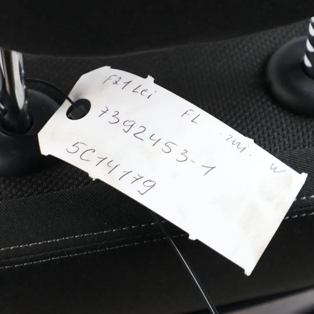 BMW F21 LCI Asiento Delantero Sport Izquierdo Tela Interior Gris Antracita - SKU 7392453-1 - Número de pieza 7392453