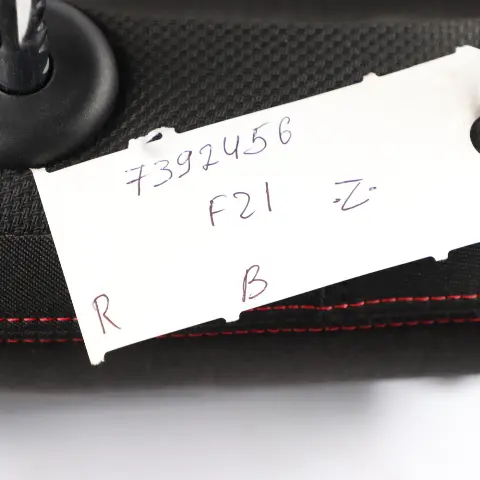 Front Seat M Sport Right O/S Fabric Cloth Anthrazit Red to BMW F21 LCI with Part number 7392456 BMW F21 LCI Front Seat M Sport Right O/S Fabric Cloth Anthrazit Red - SKU 7392456-1 - Part number 7392456