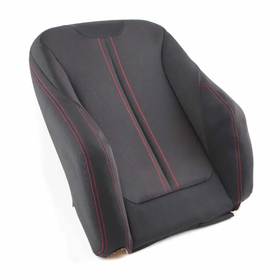 Seat Backrest Cover BMW F20 F30 LCI Front Left Sport N/S Cloth Anthracite Red - SKU 7392459-1 - Part number 7392459