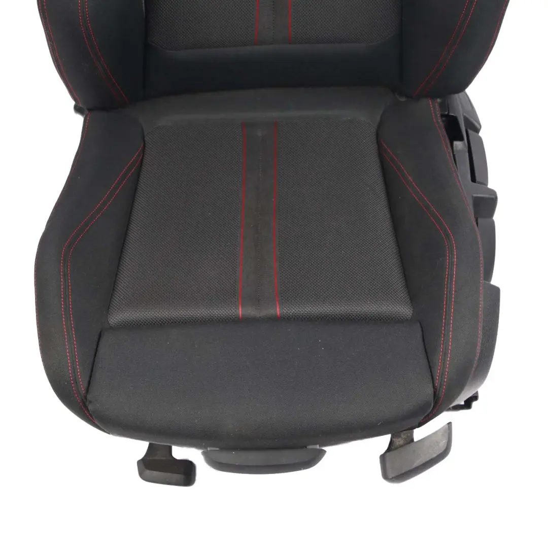 BMW F20 LCI Front Left Sport Seat N/S Fabric Corner Anthracite Accent Red - SKU 7392459 - Part number 7392459