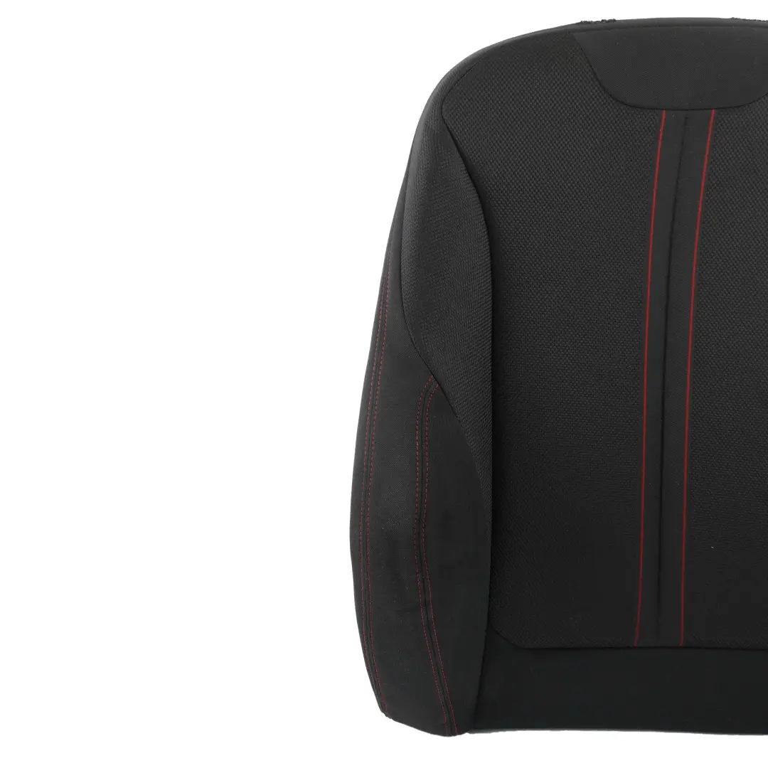 Derecho Sport Funda Respaldo Asiento Tela Antracita Rojo para BMW F20 F30 LCI con número de pieza 7475406 BMW F20 F30 LCI Derecho Sport Funda Respaldo Asiento Tela Antracita Rojo - SKU 7392460 - Número de pieza 7475406