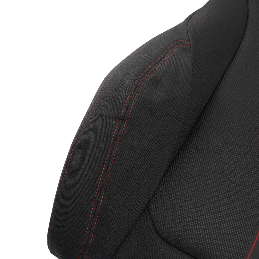 BMW F20 F30 LCI Front Right Sport Seat O/S Backrest Cover Cloth Anthracite Red - SKU 7392460 - Part number 7475406