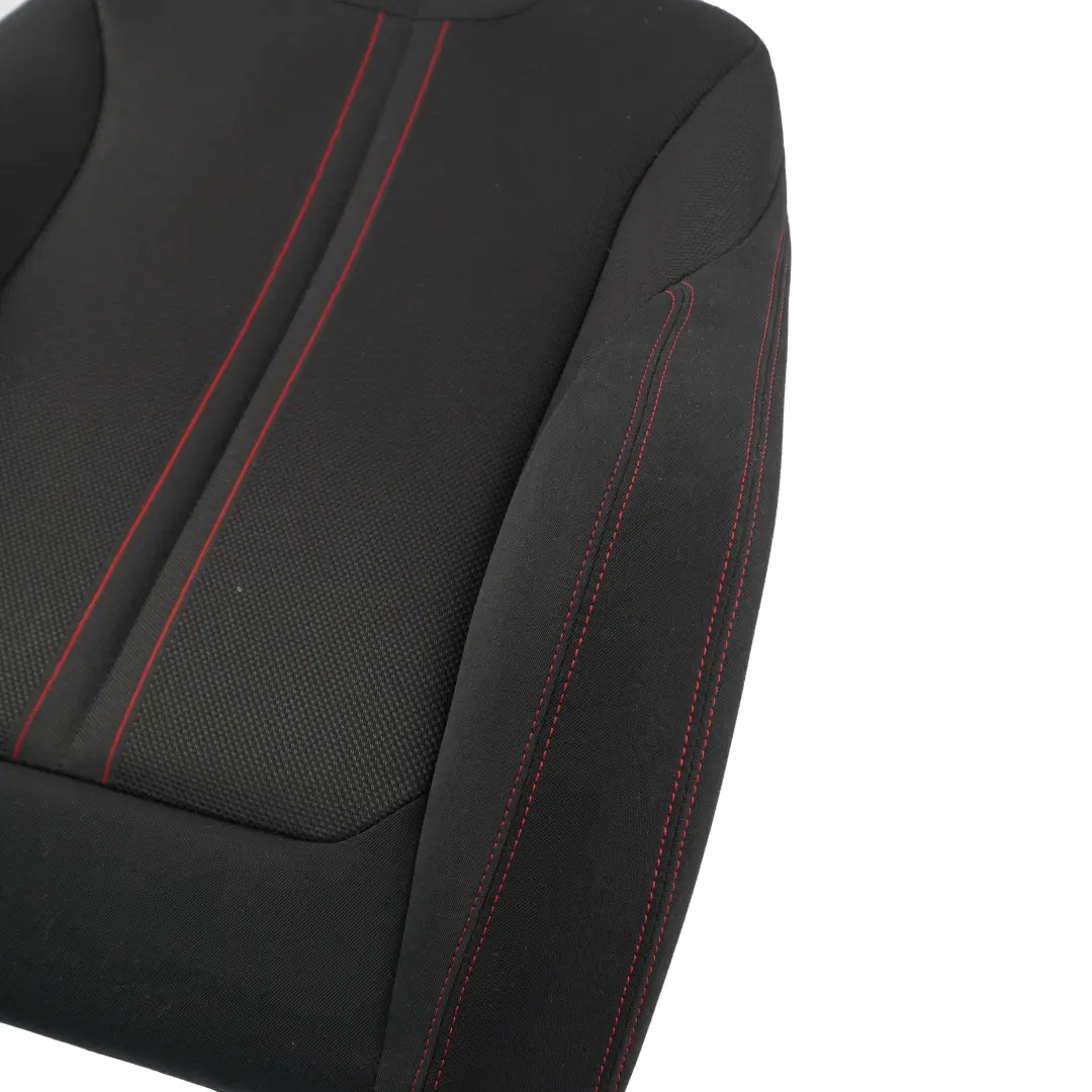 BMW F20 F30 LCI Front Right Sport Seat O/S Backrest Cover Cloth Anthracite Red - SKU 7392460 - Part number 7475406