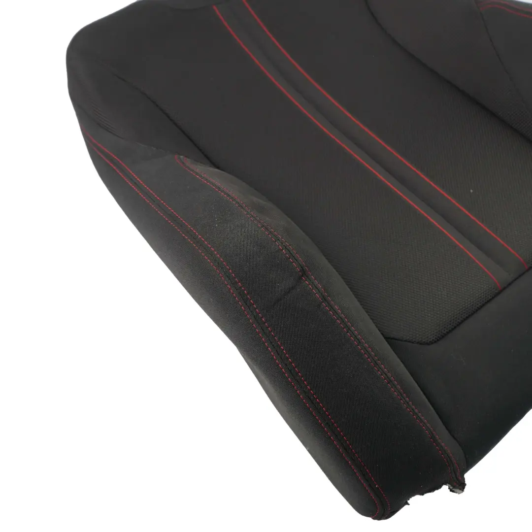 BMW F20 F30 LCI Front Right Sport Seat O/S Backrest Cover Cloth Anthracite Red - SKU 7392460 - Part number 7475406